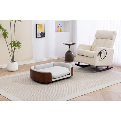 Zeus & Ruta Zeus & Ruta Sofa Dog Bed, Light Gray