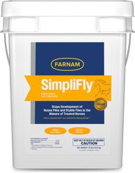Farnam SimpliFly Feed-Thru Fly Control Pellets Horse Supplement, 20-lb bucket