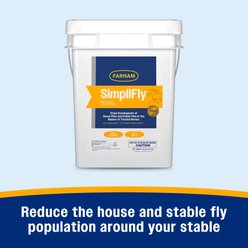Farnam SimpliFly Feed-Thru Fly Control Pellets Horse Supplement, 20-lb bucket slide 2 of 9