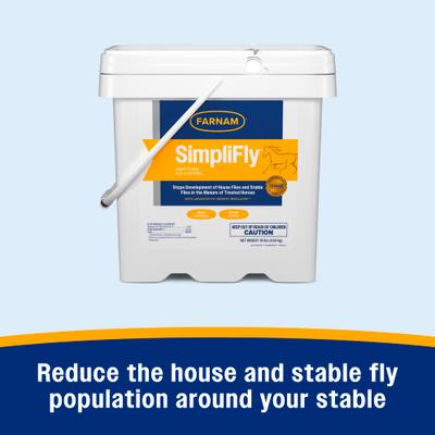 Show full view: Farnam SimpliFly Feed-Thru Fly Control Pellets Horse Supplement, 10-lb bucket slide 3 of 12