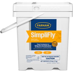 Farnam SimpliFly Feed-Thru Fly Control Pellets Horse Supplement, 3.75-lb bucket