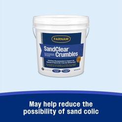 Farnam SandClear Natural Psyllium Fiber Crumbles Apple/Molasses Flavor Horse Supplement, 10-lb bucket slide 2 of 8