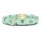 Show in main carousel: Zaley Designs St. Patricks Day Shamrock Smiles Adjustable Cotton Dog Collar, Green, Medium slide 3 of 6