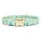 Show in main carousel: Zaley Designs St. Patricks Day Shamrocks & Bows Adjustable Cotton Dog Collar, Green, Medium slide 1 of 5