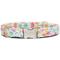 Show in main carousel: Zaley Designs Conversation Hearts Adjustable Cotton Dog Collar, White, Large slide 1 of 5