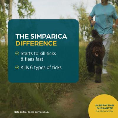 Show full view: Simparica Chewable Tablet for Dogs, 2.8-5.5 lbs, (Yellow Box), 3 Chewable Tablets (3-mos. supply) slide 4 of 11