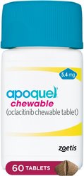 Apoquel (oclacitinib CHEWABLE tablet) CHEWABLE for Dogs, 5.4mg, 60 tablets