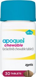 Apoquel (oclacitinib CHEWABLE tablet) CHEWABLE for Dogs, 3.6mg, 30 tablets