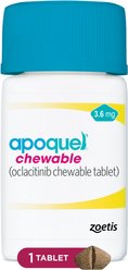Apoquel (oclacitinib CHEWABLE tablet) CHEWABLE for Dogs, 3.6mg, 1 tablet