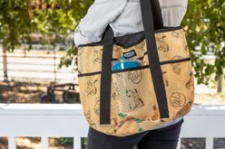Mackey Equine Accessories Southwest Personal Tote, Tan Multicolor, 19 x 13-in
