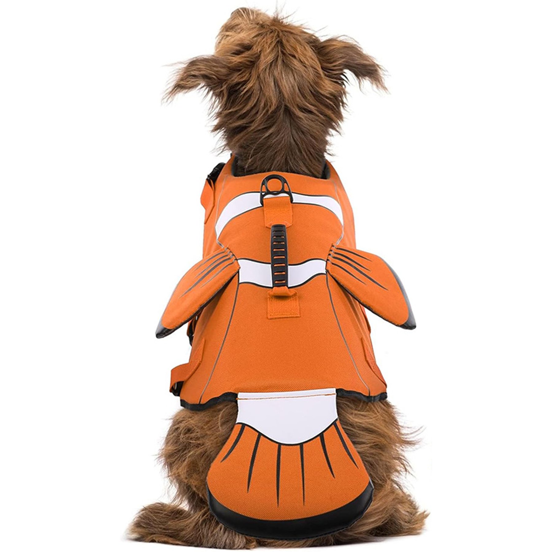 NANAKI Ripstop Adjustable Dog Life Jacket, Orange, Medium