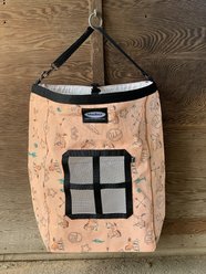 Mackey Equine Accessories Southwest Hanging Hay Bag, Tan Multi, 26 x 17.5 inches