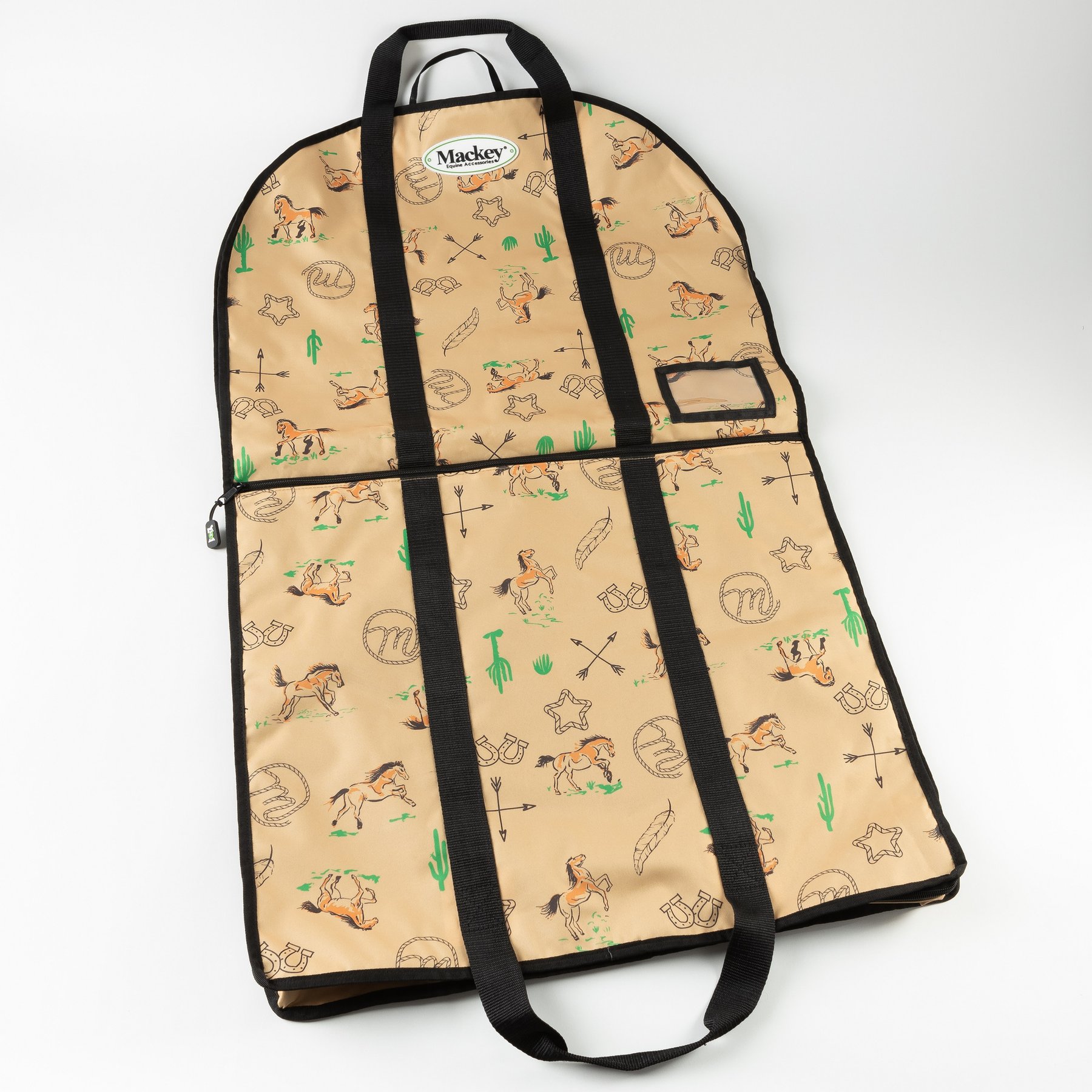 Mackey Equine Accessories Southwest Garment Bag, Tan Multicolor, 25 x 11-in