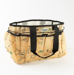 Mackey Equine Accessories Southwest Wash Rack Mesh Tote, Tan Multicolor, 16 x 10-in