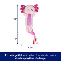 Frisco Axolotl Jumbo Plush Kicker Cat Toy with Silvervine & Catnip slide 2 of 5