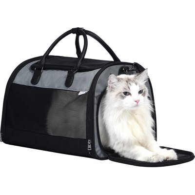 Pet Marvel Pet Marvel Soft-Sided Sling Dog & Cat Travel Carrier Bag, Medium, Grey