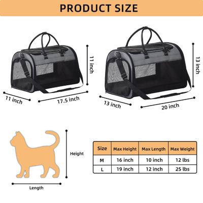 Show full view: Pet Marvel Soft-Sided Sling Dog & Cat Travel Carrier Bag, Large, Grey slide 2 of 6