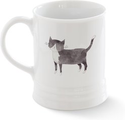 Fringe Studio Cat Georgia Dishwasher & Microwave Coffee Mug, Multicolor, 3.5 x 4.25-in