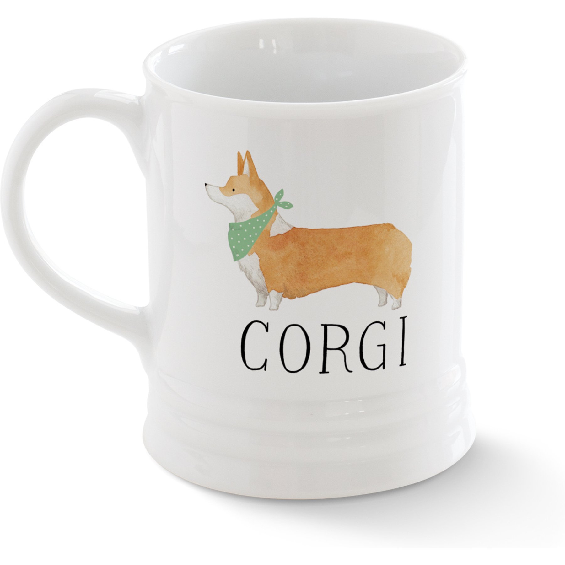 Fringe Studio Corgi Georgia Dishwasher & Microwave Safe Coffee Mug, Multicolor, 3.5 x 4.25-in