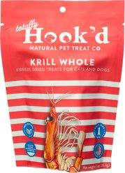 Totally Hook'd Krill Freeze-Dried Dog & Cat Treats, 1-oz bag