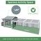 Show in main carousel: Yafylly Outdoor Wooden Chicken Coop with Nesting Box, Large: 118-in, Gray slide 5 of 8