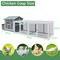 Show in main carousel: Yafylly Outdoor Wooden Chicken Coop with Nesting Box, Large: 118-in, Gray slide 3 of 8