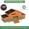 Show in main carousel: Yafylly Outdoor Wooden Chicken Coop with 2 Free-Range Doors, Nesting Boxes & Perch, Large, Brick Red slide 5 of 7