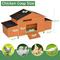 Show in main carousel: Yafylly Outdoor Wooden Chicken Coop with 2 Free-Range Doors, Nesting Boxes & Perch, Large, Brick Red slide 3 of 7