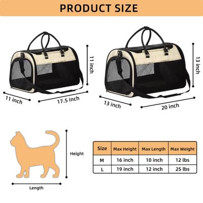 Show full view: Pet Marvel Soft-Sided Sling Dog & Cat Travel Carrier Bag, Large, Beige slide 2 of 7