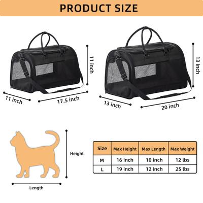 Show full view: Pet Marvel Soft-Sided Airline Approved Sling Dog & Cat Travel Carrier Bag, Medium, Black slide 2 of 7
