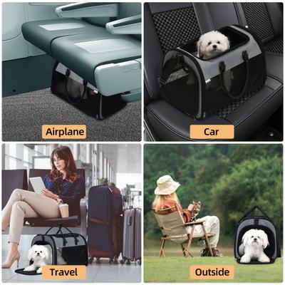 Show full view: Pet Marvel Soft-Sided Sling Dog & Cat Travel Carrier Bag, Large, Grey slide 6 of 6