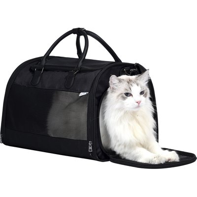 Pet Marvel Pet Marvel Soft-Sided Sling Dog & Cat Travel Carrier Bag, Medium, Black