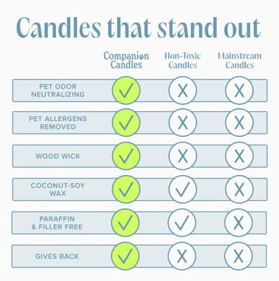 Show full view: Companion Candles Cuddle Me Cozy Linen, Cotton & Musk Scented Pet-Friendly Candle, Cream, 11.8-oz jar slide 3 of 6
