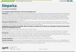 Simparica Chewable Tablet for Dogs, 44.1-88 lbs, (Green Box), 12 Chewable Tablets (12-mos. supply) slide 2 of 9
