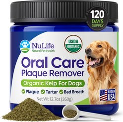 NuLife Natural Pet Health USDA Organic Sea Kelp Powder Dog Dental Supplement, 12-oz