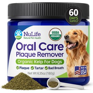 NuLife Natural Pet Health USDA Organic Sea Kelp Powder Dog Dental Supplement, 6-oz
