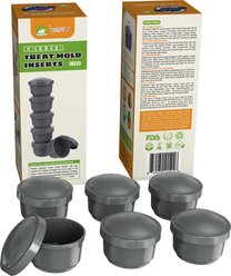 KADTC Freezer Treat Inserts Dog Lick Toy, Grey, Small, 6 count