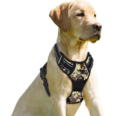 BARKBAY BARKBAY Front Clip Reflective No Pull Dog Harness, Desert Camo, Small: 19.5 to 26-in chest