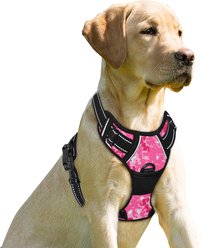 BARKBAY Front Clip Reflective No Pull Dog Harness, Pink Camo, X-Large: 30 to 38-in chest