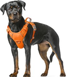 BARKBAY Air Reflective No-Pull Dog Harness with ID Tag Pocket, Orange, X-Large: 30 to 38-in chest