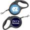 Show in main carousel: ShopInstaPets UNC Tar Heels Retractable Dog Walking Leash, Black, 16-ft long, 1/2-in wide slide 1 of 3