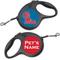 Show in main carousel: ShopInstaPets Ole Miss Rebels Retractable Dog Walking Leash, Black, 16-ft long, 1/2-in wide slide 1 of 3