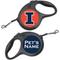 Show in main carousel: ShopInstaPets Illinois Fighting Illini Retractable Dog Walking Leash, Black, 16-ft long, 1/2-in wide slide 1 of 3