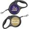 Show in main carousel: ShopInstaPets James Madison Dukes Retractable Dog Walking Leash, Black, 16-ft long, 1/2-in wide slide 1 of 3