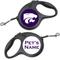 Show in main carousel: ShopInstaPets Kansas State Wildcats Retractable Dog Walking Leash, Black, 16-ft long, 1/2-in wide slide 1 of 2