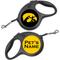 Show in main carousel: ShopInstaPets Iowa Hawkeyes Retractable Dog Walking Leash, Black, 16-ft long, 1/2-in wide slide 1 of 3