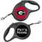 Show in main carousel: ShopInstaPets Georgia Bulldogs Retractable Dog Walking Leash, Black, 16-ft long, 1/2-in wide slide 1 of 2