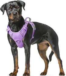 BARKBAY Air Reflective No-Pull Dog Harness with ID Tag Pocket, Violet Purple, X-Large: 30 to 38-in chest