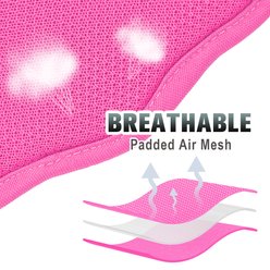 BARKBAY Air Reflective No-Pull Dog Harness with ID Tag Pocket, Pink, Medium: 22.5 to 28-in chest slide 2 of 9