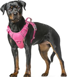 BARKBAY Air Reflective No-Pull Dog Harness with ID Tag Pocket, Pink, X-Large: 30 to 38-in chest
